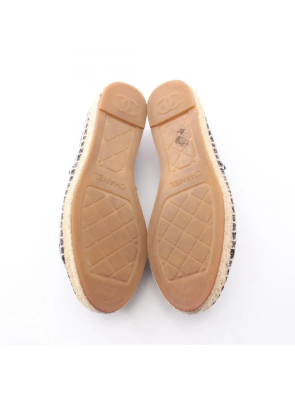 Chanel CC Logo Espadrilles Slip Ons Slipper